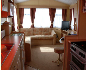 Holiday Caravan Interior at Grasmere Caravan Park