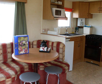 Holiday Caravan Interior at Grasmere Caravan Park