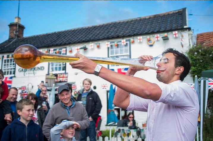 Drink a yard of ale at The Greyhound Inn