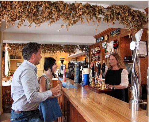 Bar area of The Loddon Swan