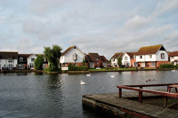 View from the beer garden at the Shed Wroxham