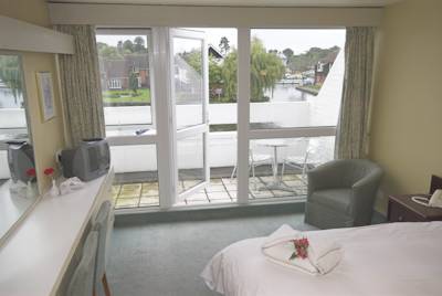 Riverside balcony on offer at The Wroxham