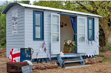 Shepherds hut at top farm