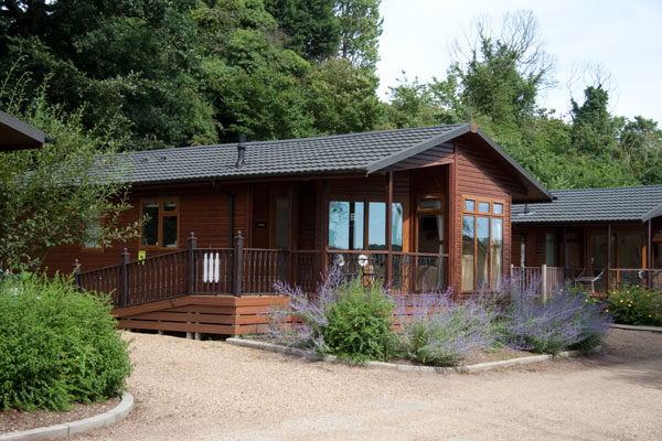 Holiday lodge at Waveney River Centre