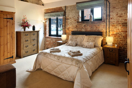 Bedroom at Wheatacre Hall Barns