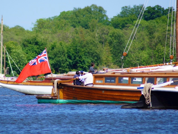 Wherries At Anchor On Barton Broad