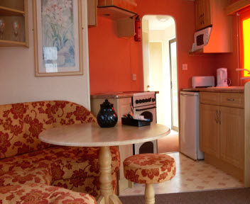 Living Area In Grasmere Static Van