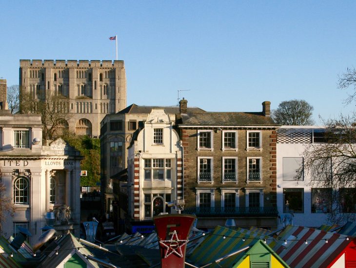 Norwich Market And Castle