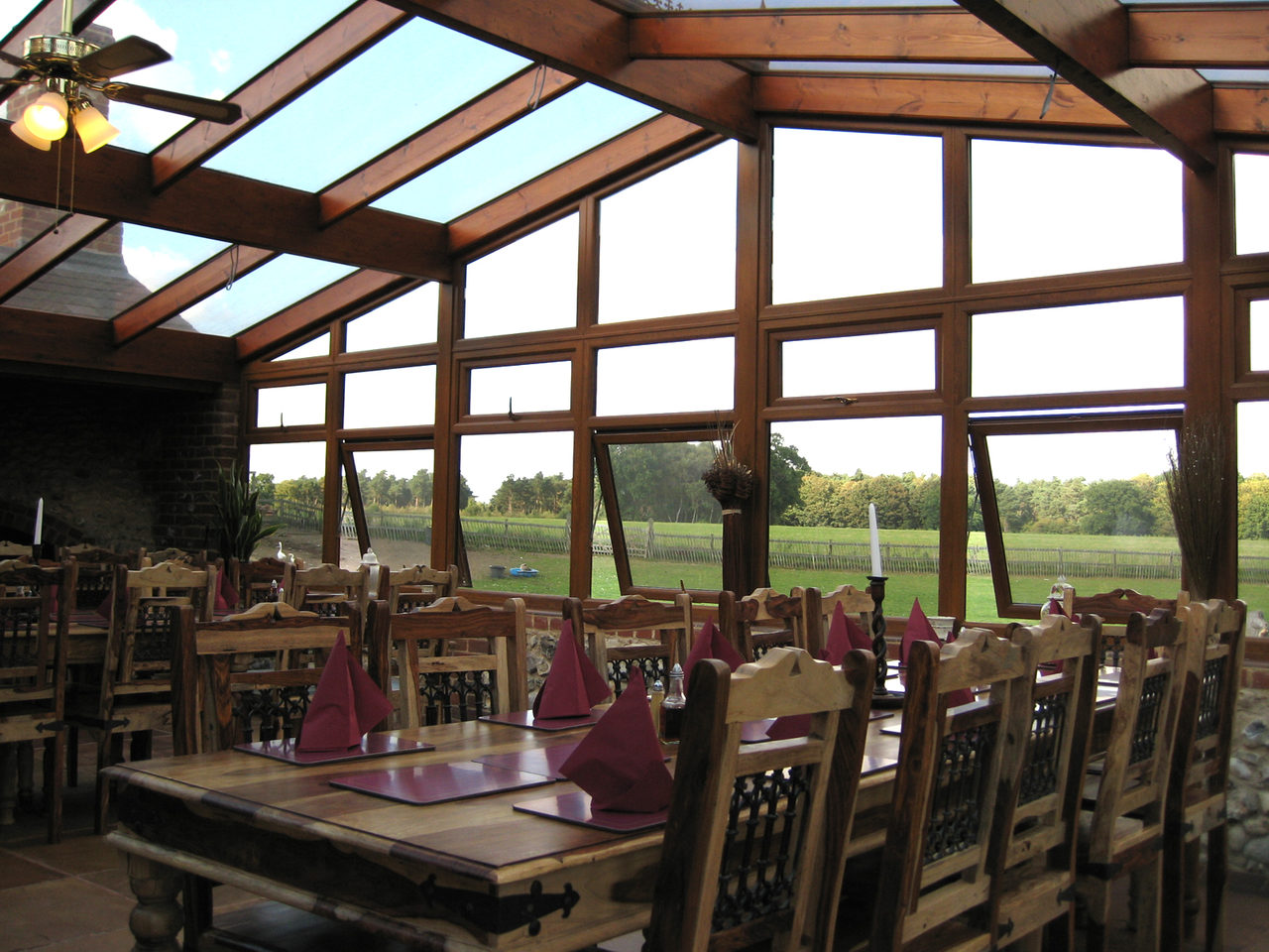 Conservatory at The Brick Kilns pub