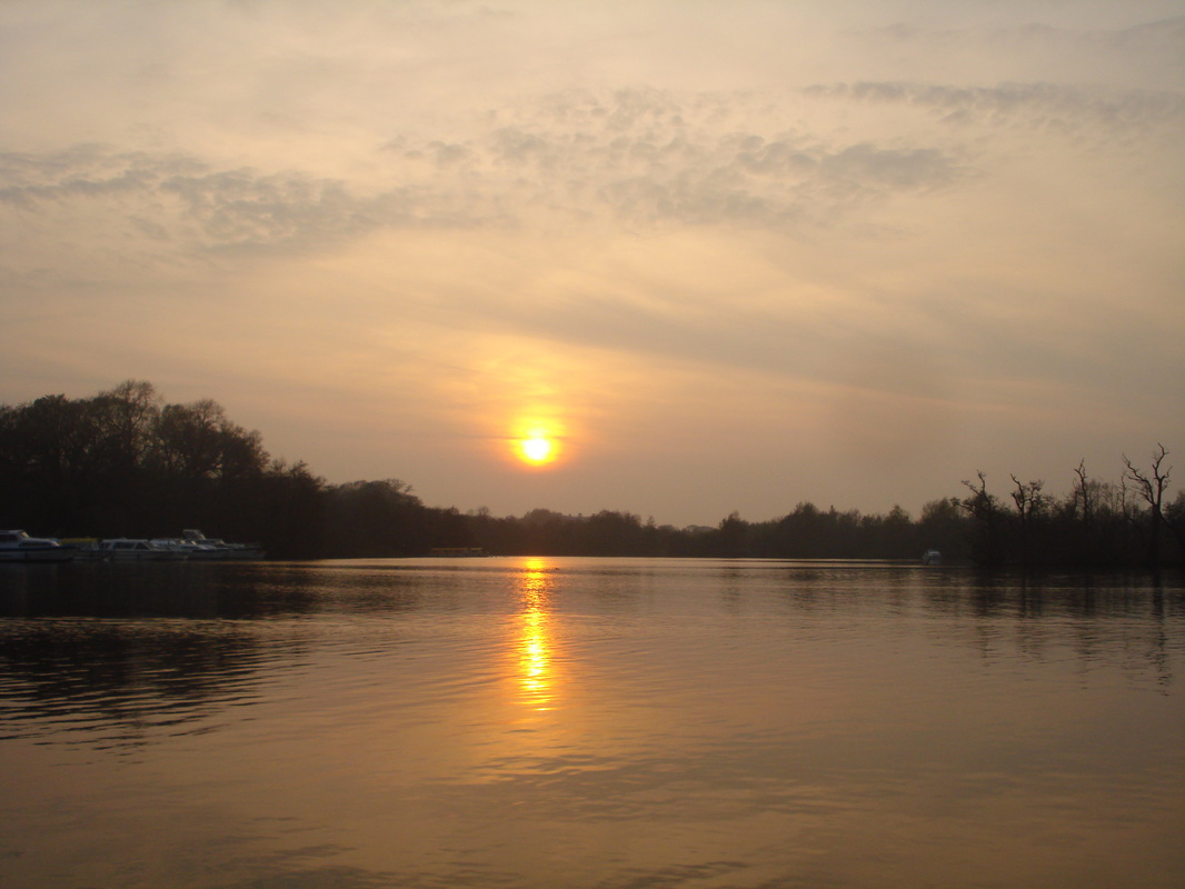 Sunset over Salhouse Broad