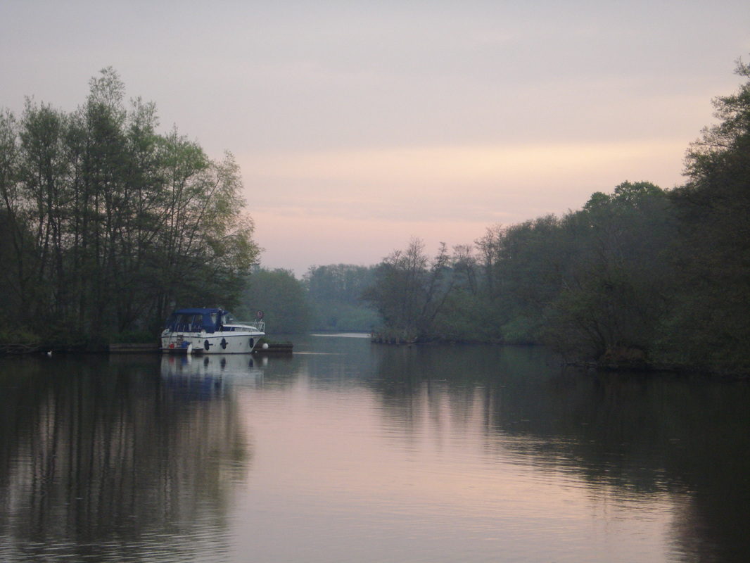 Dusk at Salhouse Broad