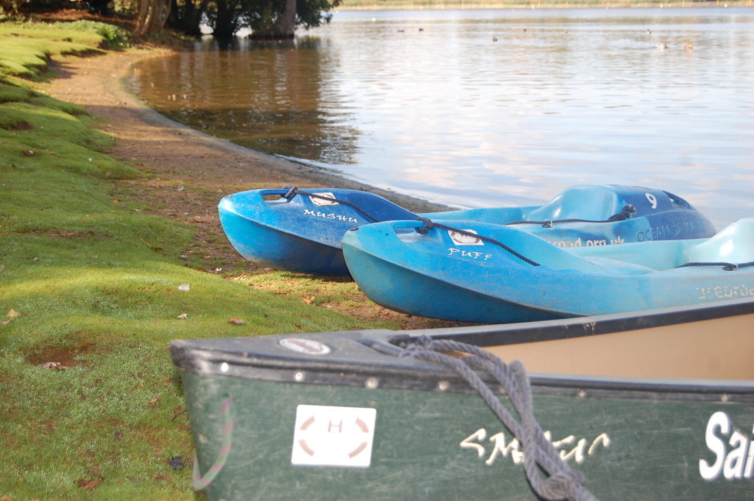 Canoes on Salhouse Broad