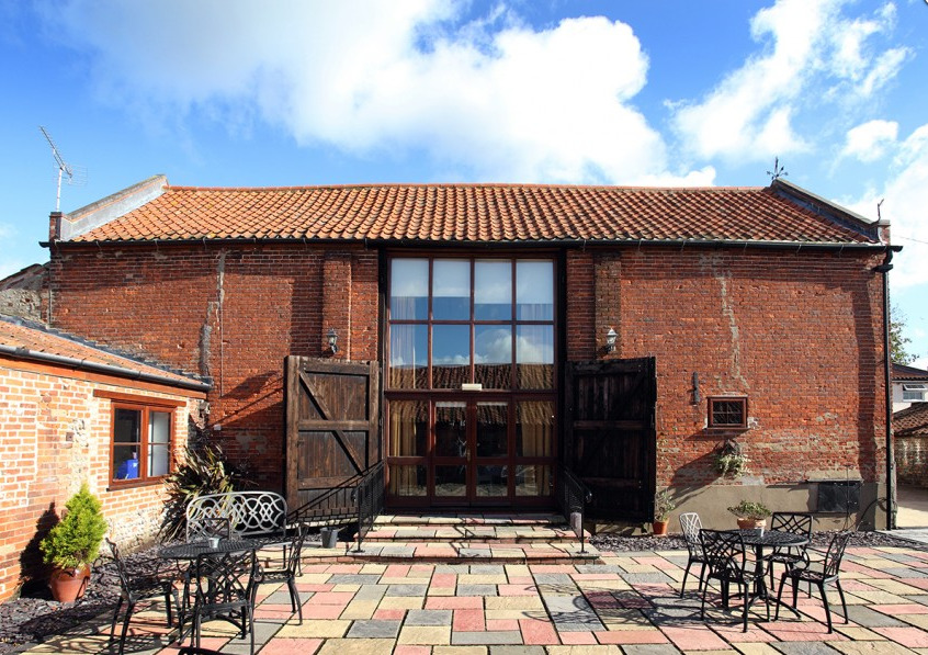 View of Dairy Barns in Hickling from the patio