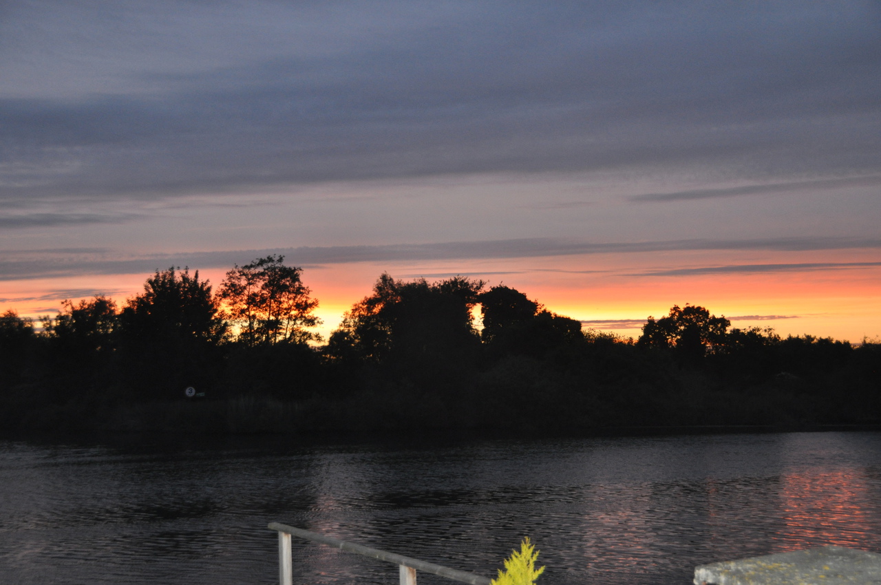 Sunset over the river at Brundall