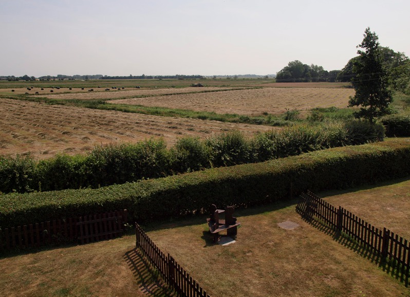 Field and marsh views from Hall Farm Cottages