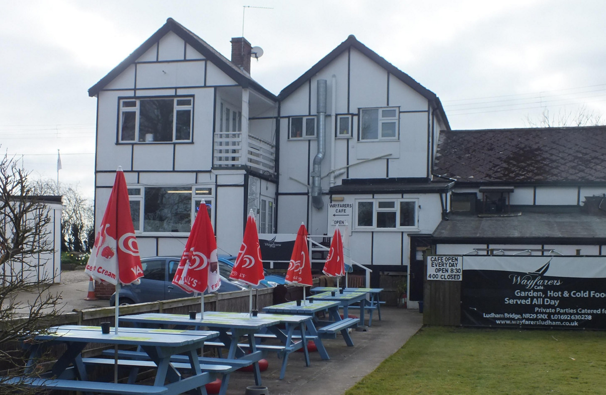 Wayfarers Cafe Exterior in Ludham