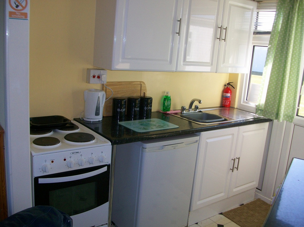 Sample of Kitchen at Winterton Chalets