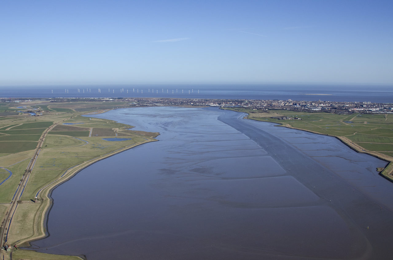 Breydon Water At High Tide Aerial