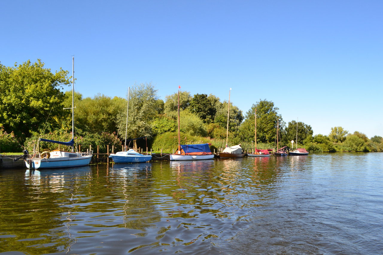 Moored Yachts At Brundall