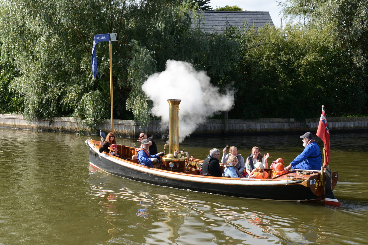 Enjoy a trip on our steam boat