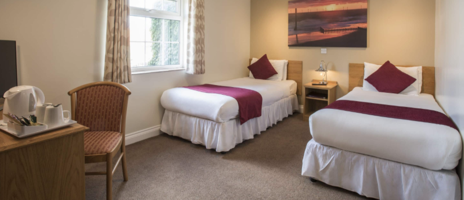 Twin Room At The Old Hall Hotel Caister